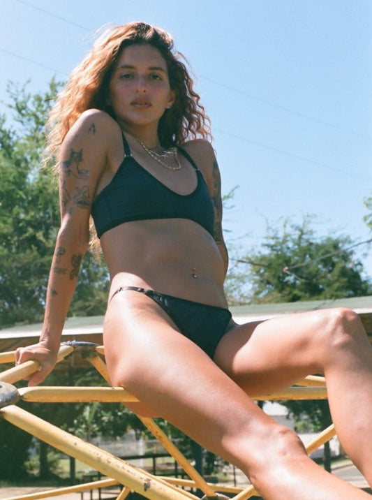 Bully Boy: Lenny Cotton Bra - Forest Green