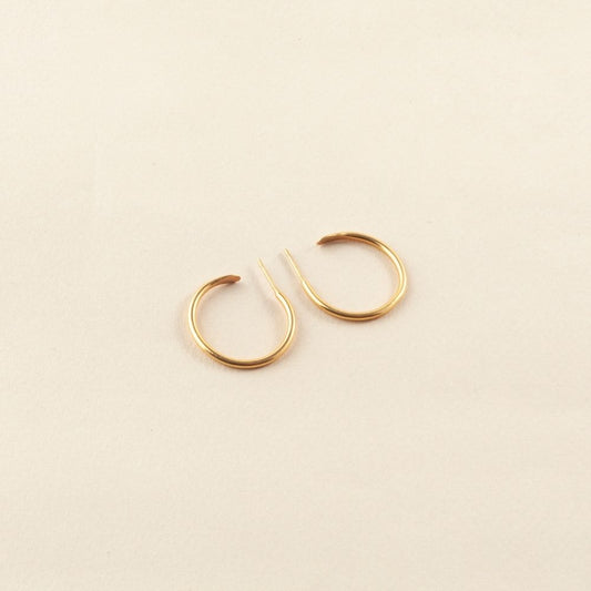 Luisa Lopez: Donela Small Hoops - Gold