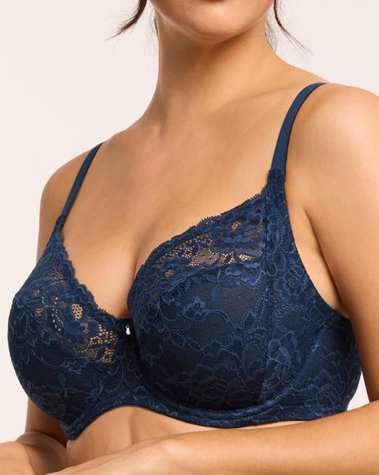 Montelle: Muse Full Cup Lace Bra - E-H Cups Only