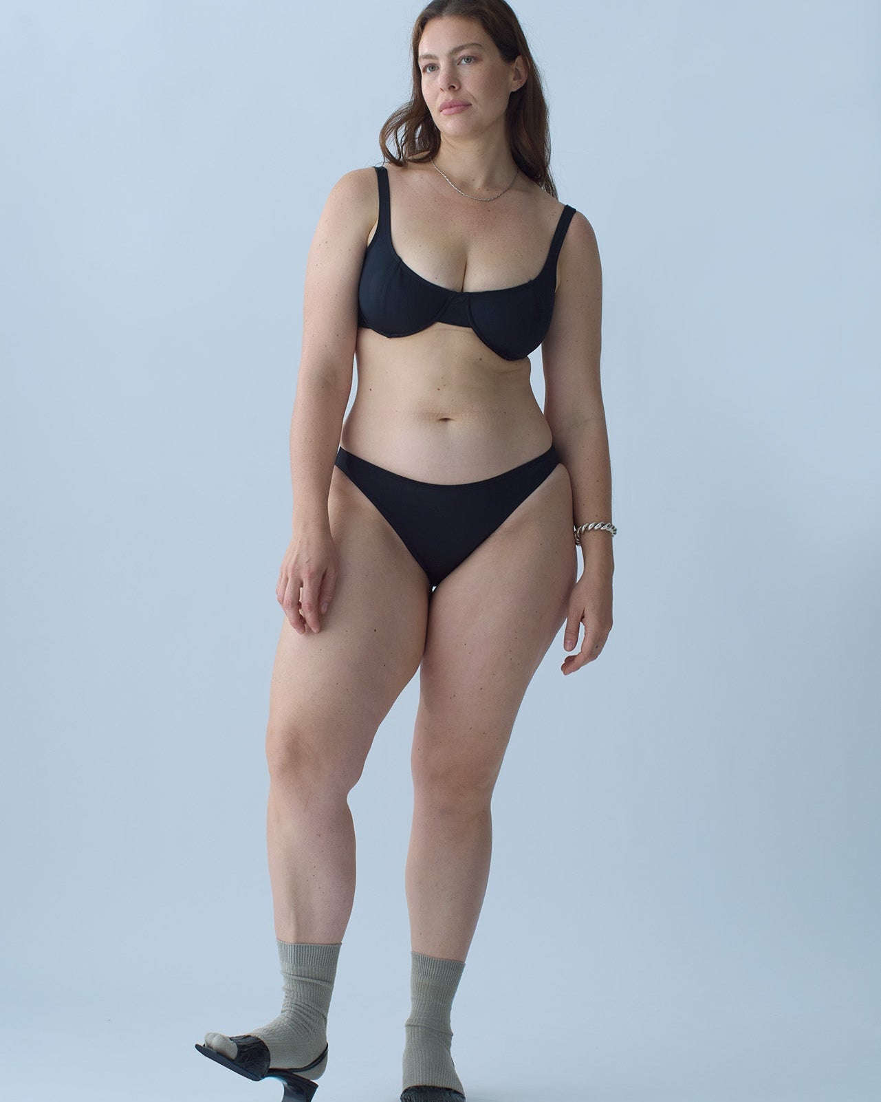 Nu Swim: Low Low Bikini Bottom - Black