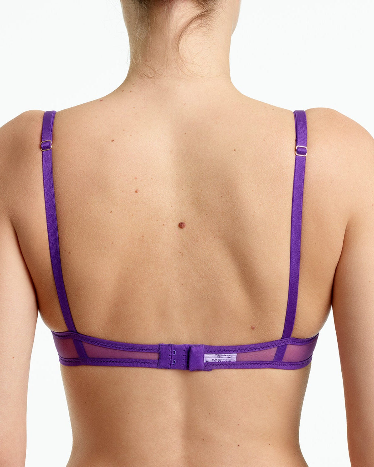 Yasmine Eslami: Jeanne Mesh Underwire Bra - Fuji