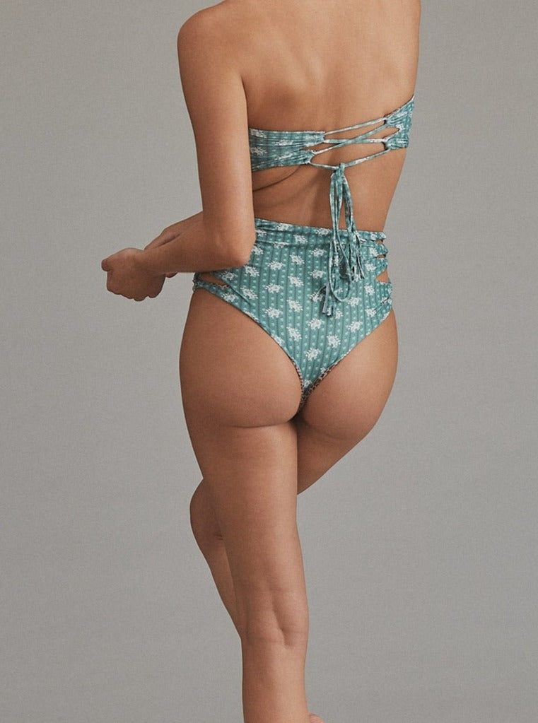 Acacia: Queens High-Waisted Bikini Bottom - Licorice