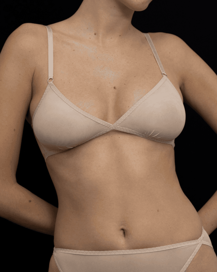 Kye Intimates: Daily Mesh Triangle Bra - Ecru