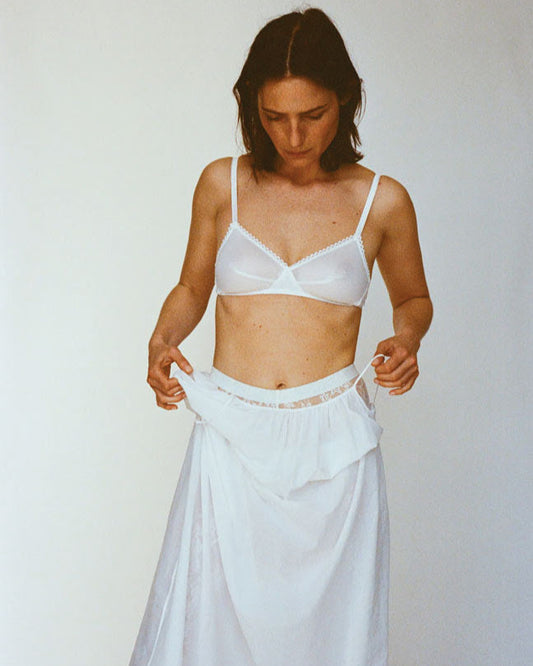 Araks: Antonia Cotton Bralette - White