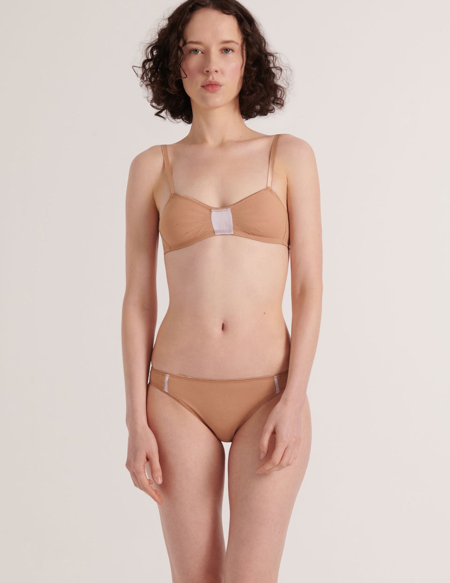 Araks: Uma Silk Wireless Bralette - Brulee