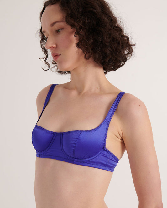 Araks: Gita Silk Underwire Bra - Tanzanite
