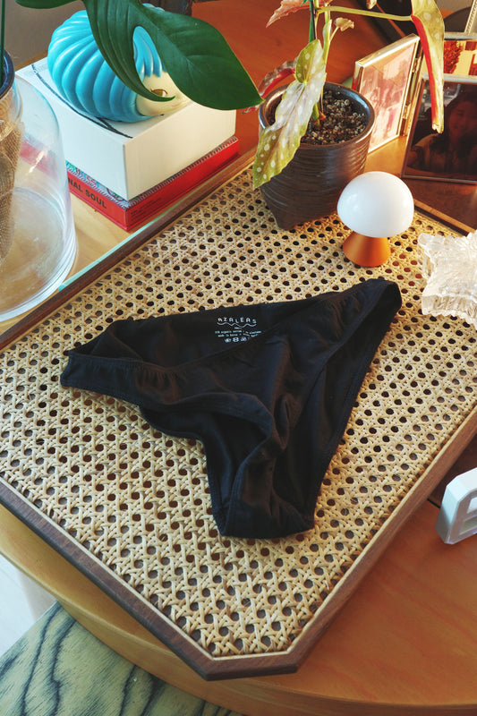 Azaleas: Maum Organic Cotton Brief - Black