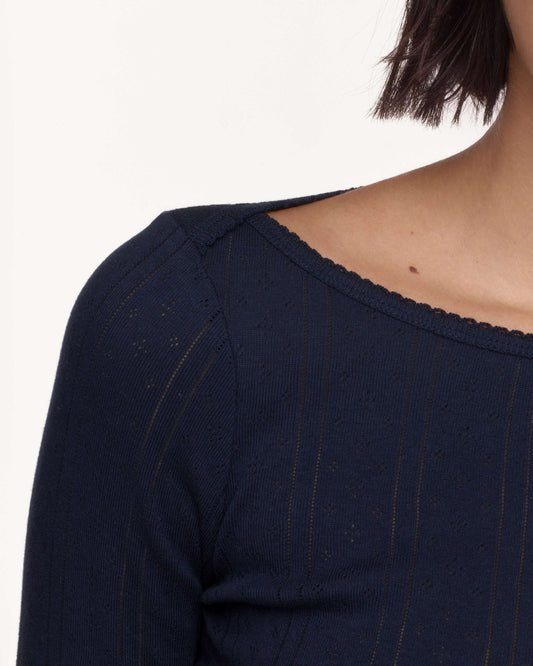 Cou Cou Intimates: The Bateau Top - Navy