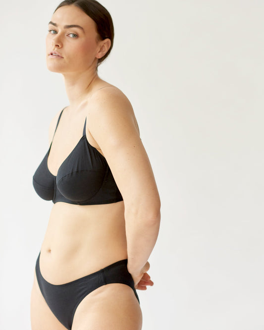 Araks: Beau Cotton Underwire Bra - Black