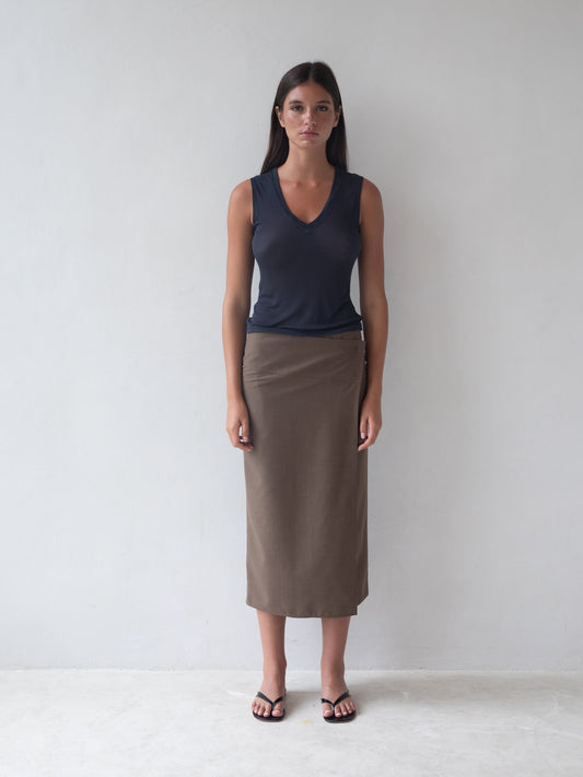 Belle Anna: Morning Top - Navy