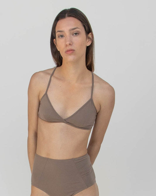 Calomel: Uma Racerback Bralette - Black