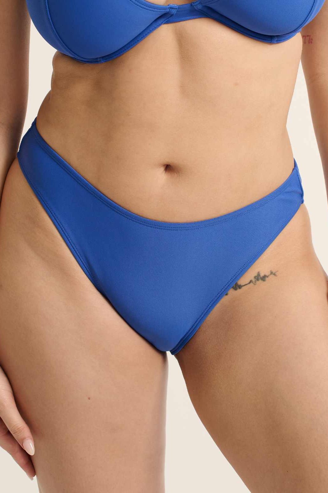 RAQ: 90's Bikini Brief Bottom - Cobalt