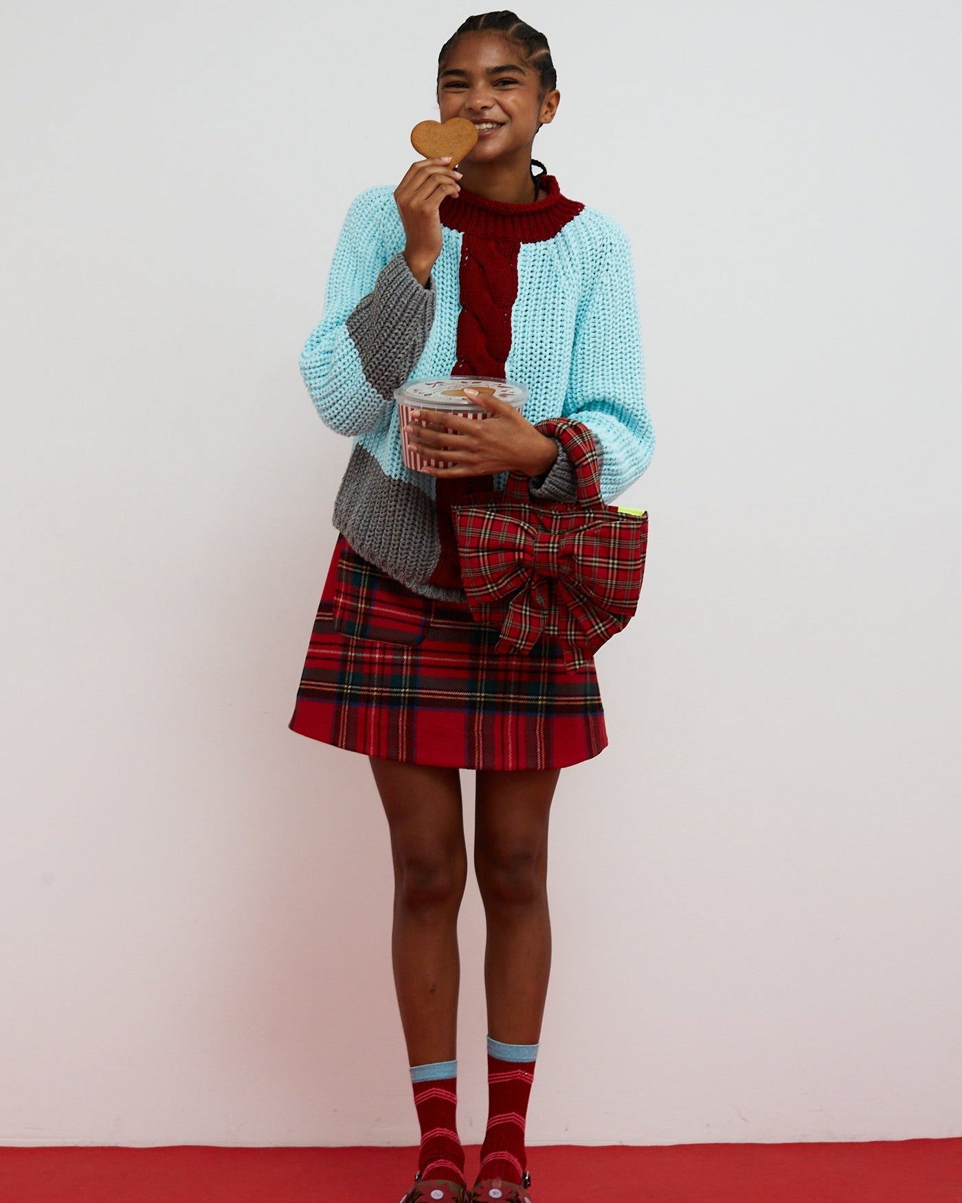 Dr. Bloom: Bow Bag - Red Plaid