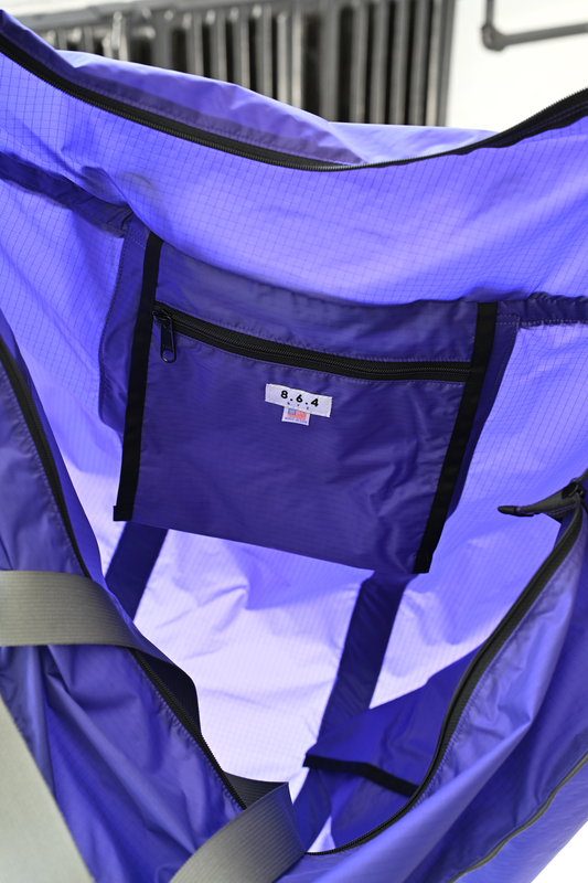 8.6.4: Nylon Weekender Bag - Purple/Charcoal