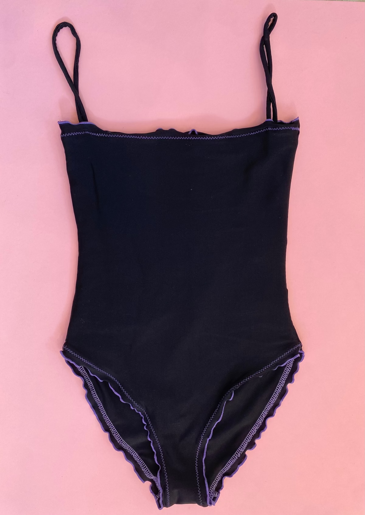 Sherris: Tank One Piece - Black