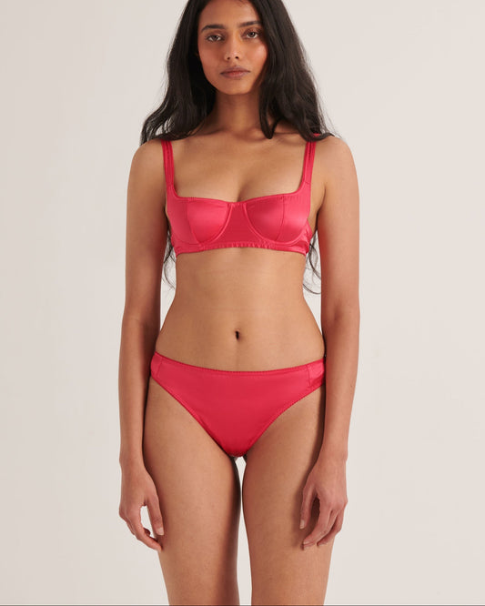 Araks: Grier Silk Thong - Rouge