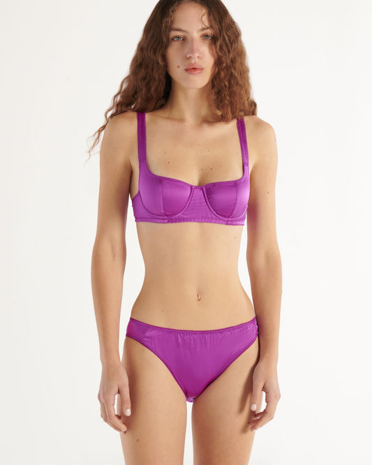 Araks: Gita Silk Underwire Bra - Orchid