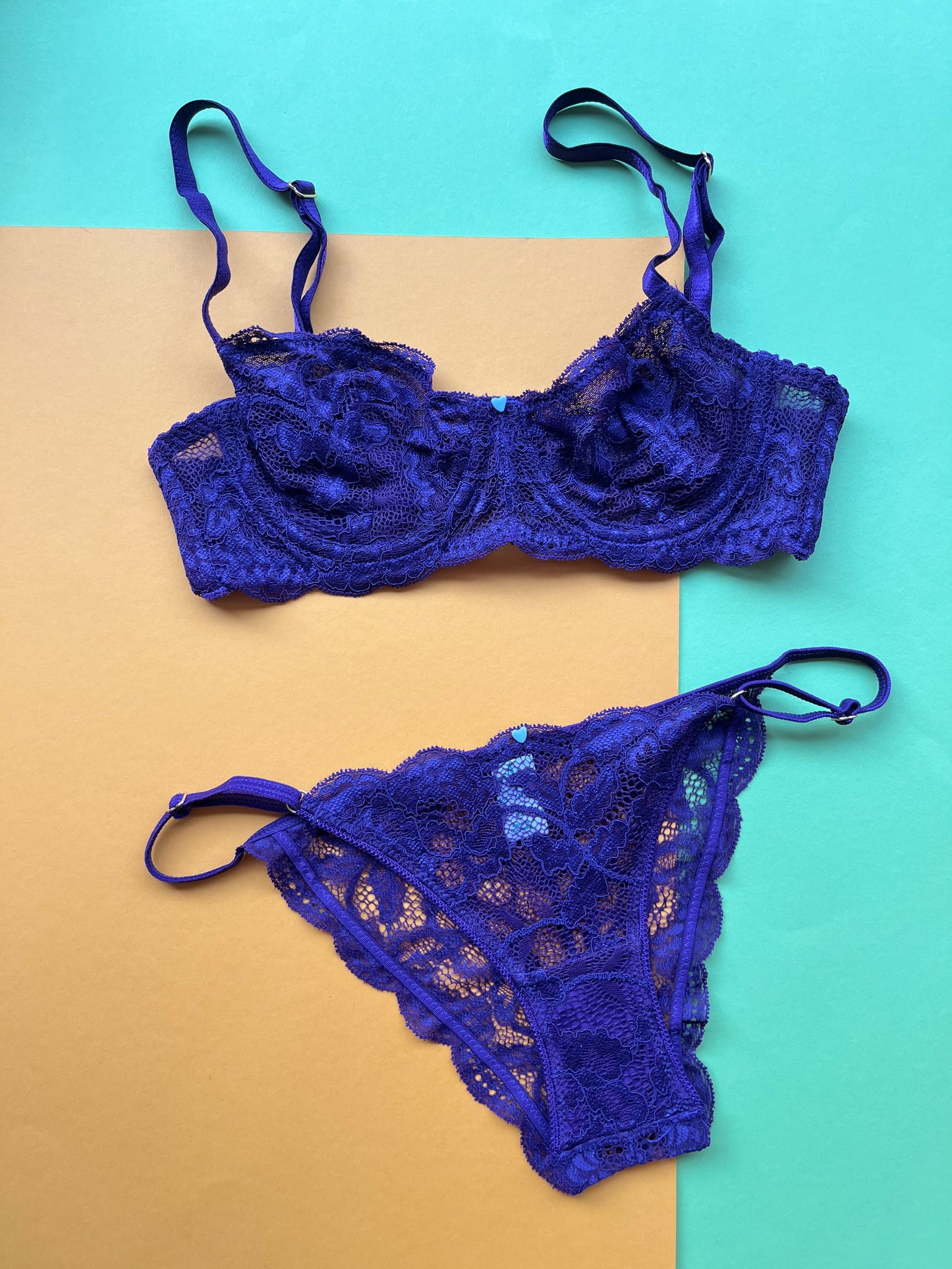 Clo: Fortuna Lace String Bikini - Plum Purple