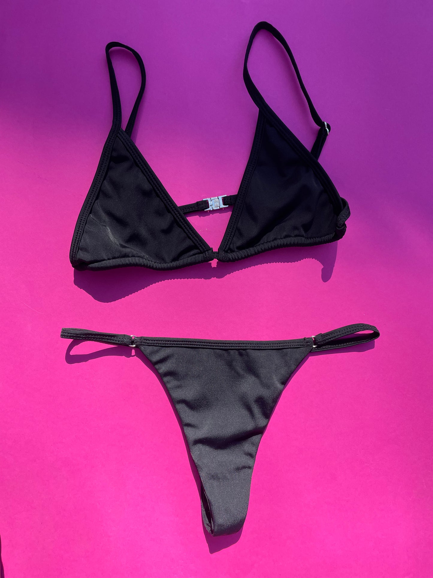 Belle Anna: Siempre String Bikini Bottom - Black