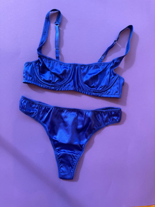 Araks: Gita Silk Underwire Bra - Tanzanite