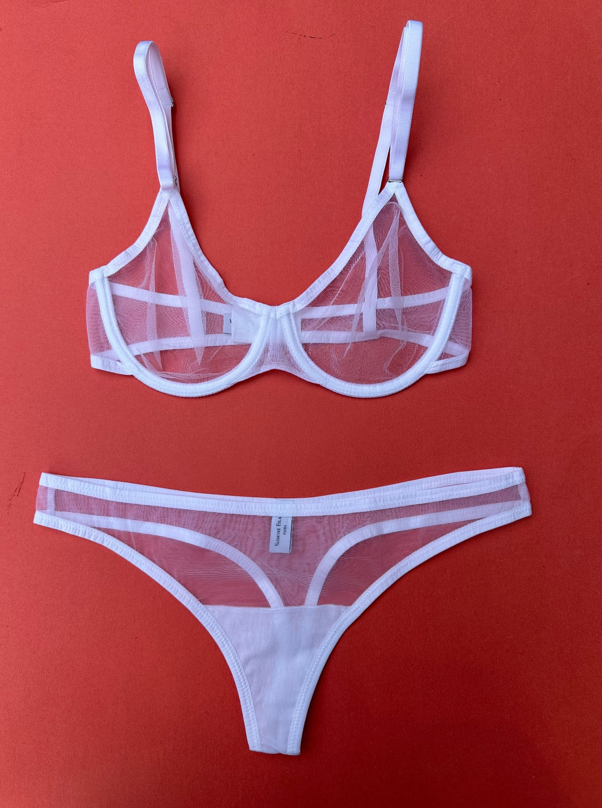 Yasmine Eslami: Jeanne Mesh Underwire Bra - 34E