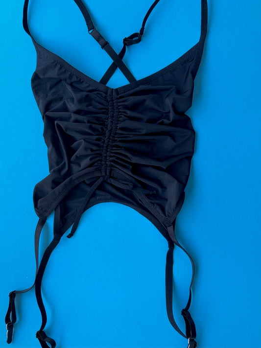 Kayleigh Peddie: Maeve Garter Tank - Black