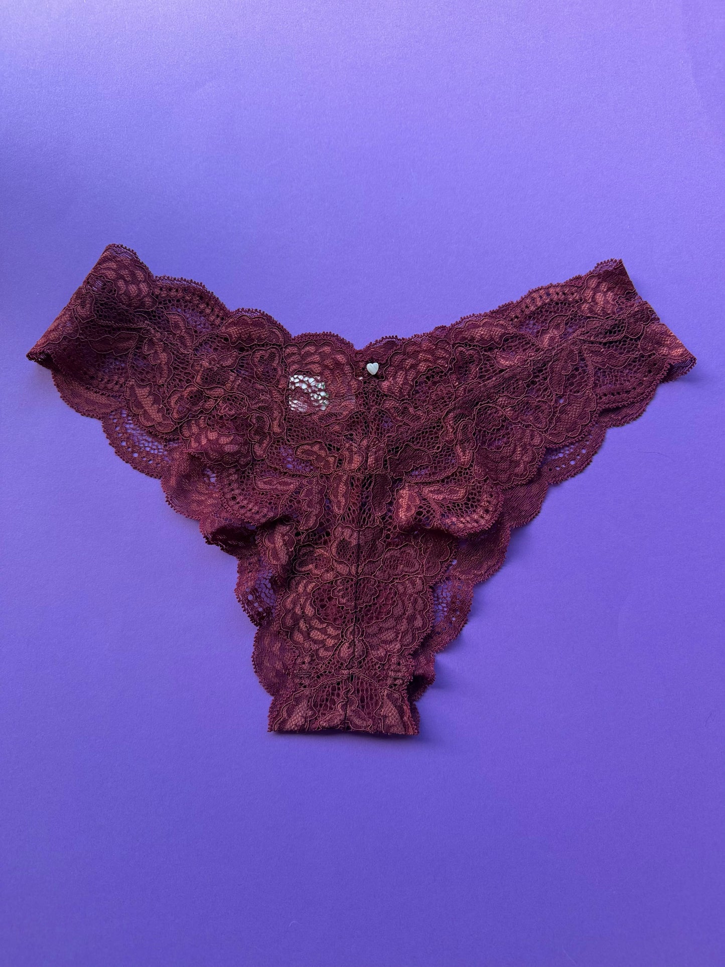 Clo: Fortuna Lace Cheeky Boyshort - Crushed Berry