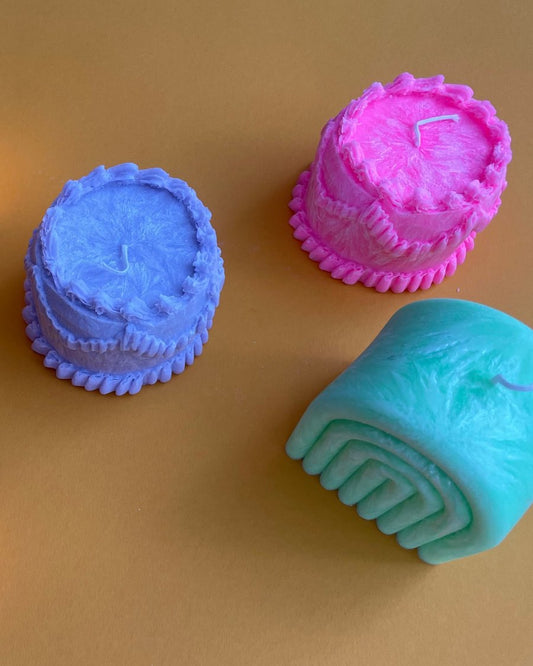 Ri-Ri-Ku: Cake Party Candle - Lavender