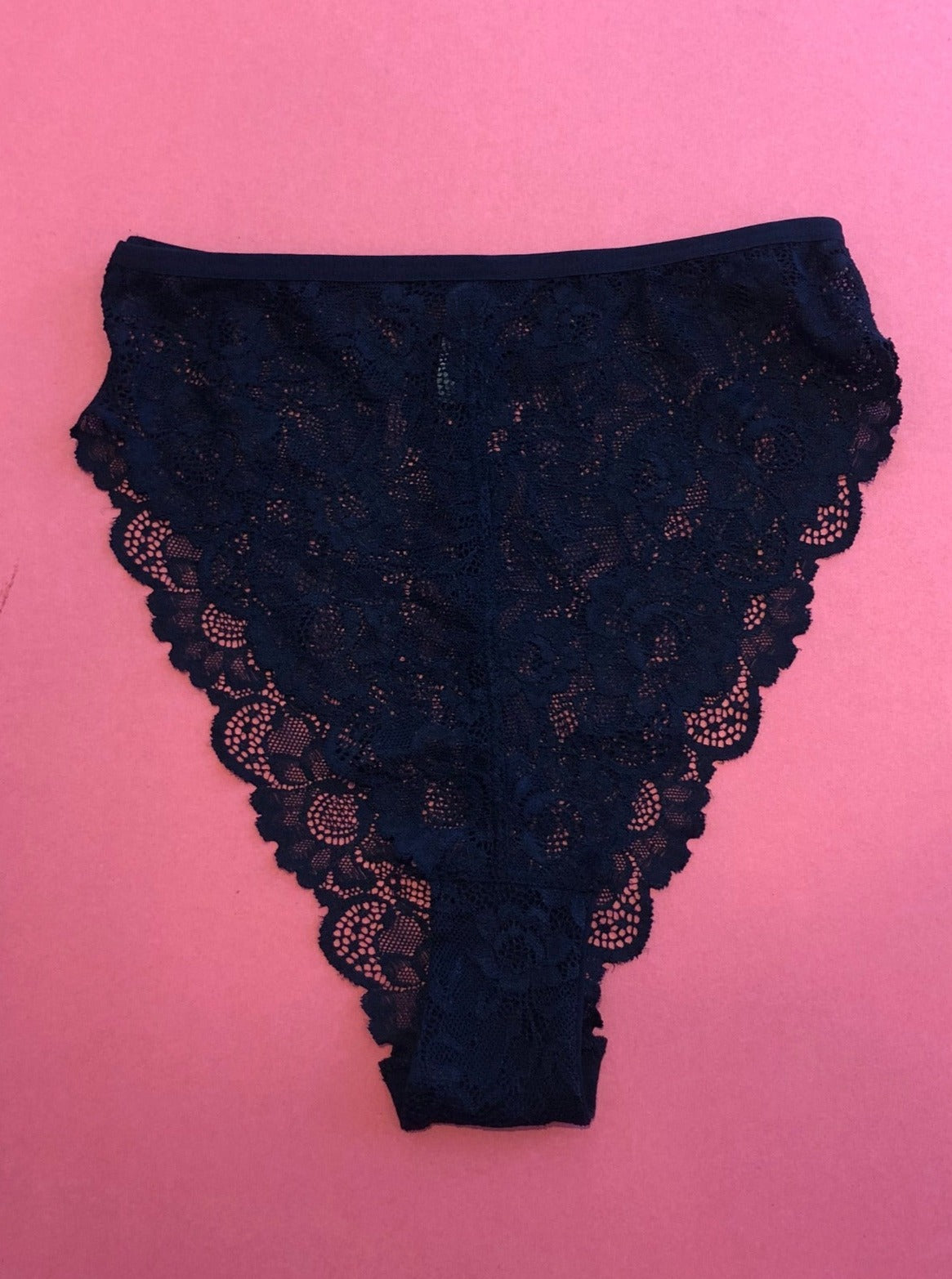 Bully Boy: Dora High-Waisted Lace Panty - Black