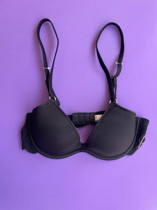 Fleur du Mal: Charlotte Convertible Spacer Bra - Black