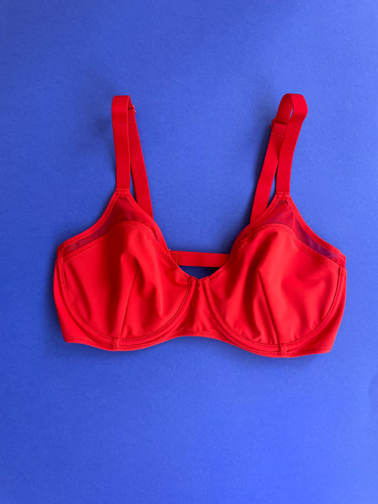La Fille d'O: Georges Balconnet Bikini Top - Red