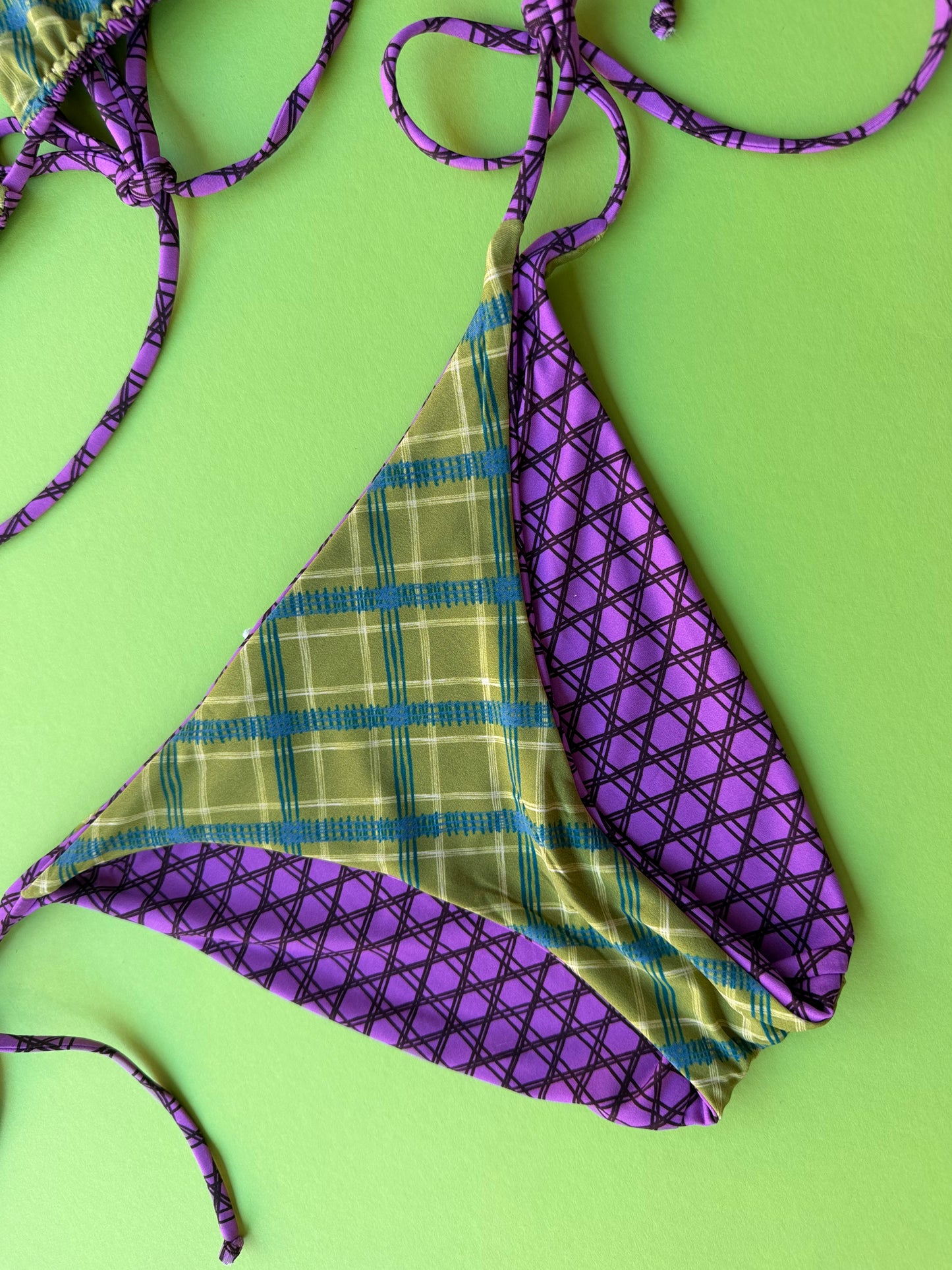 Siyu: Dufay Reversible Tie Side Bikini Bottom - Legally Blonde