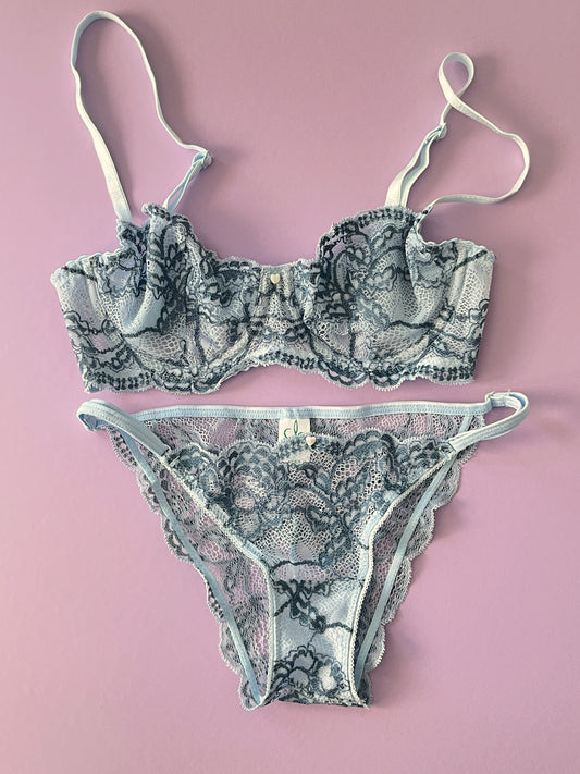 Clo: Fortuna Lace Demi Underwire Bra - Imperial Blue