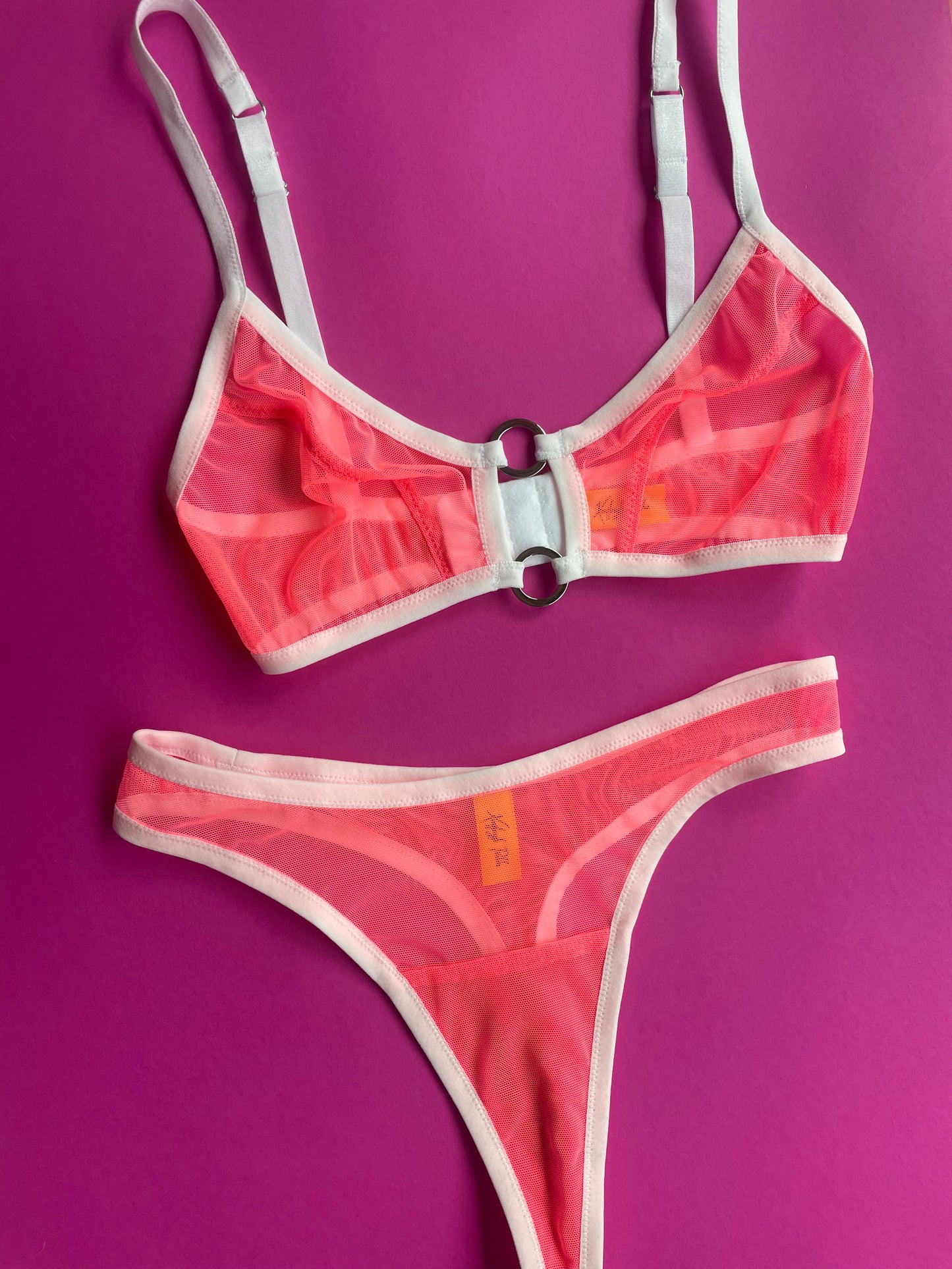 Kayleigh Peddie: Faye Mesh Thong - Guava