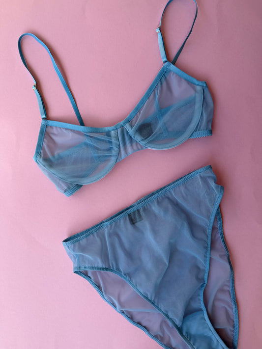 Only Hearts: Whisper High Cut Brief - Cascade