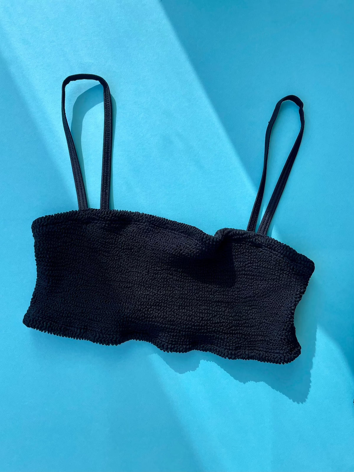 Hunza G: Gigi Straps Bikini Set - Black