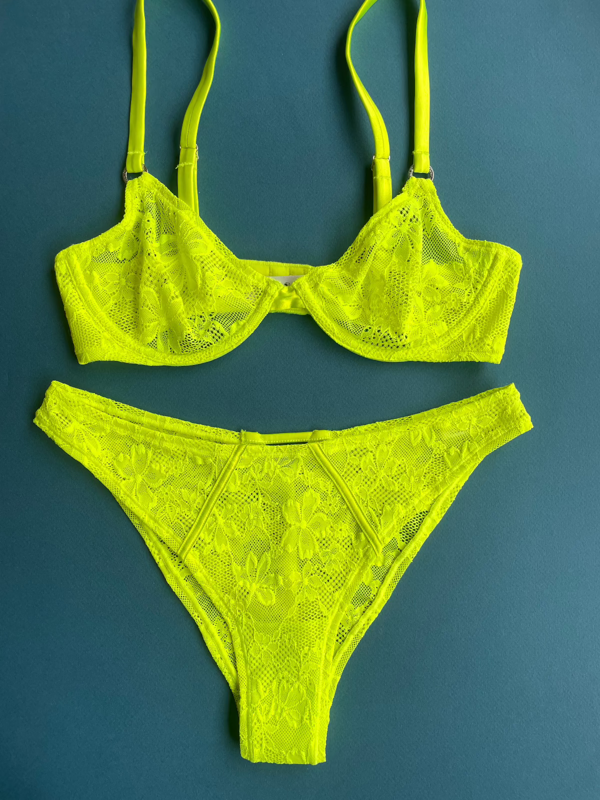 Fleur du Mal: Le Stretch Lace Cheeky - XL
