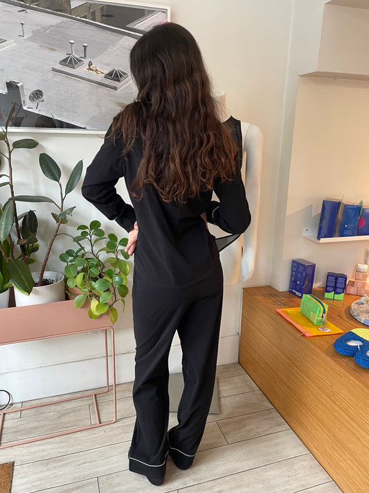 Salua: Classic PJ Pant - Black/White