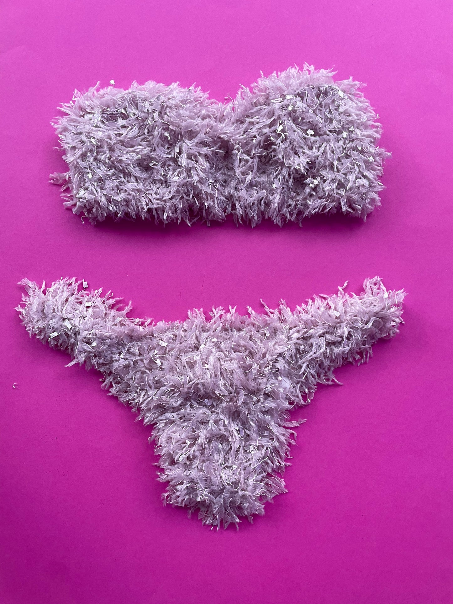 Miss Crofton: Heather Feathered Cheeky Brief - M, Last One!