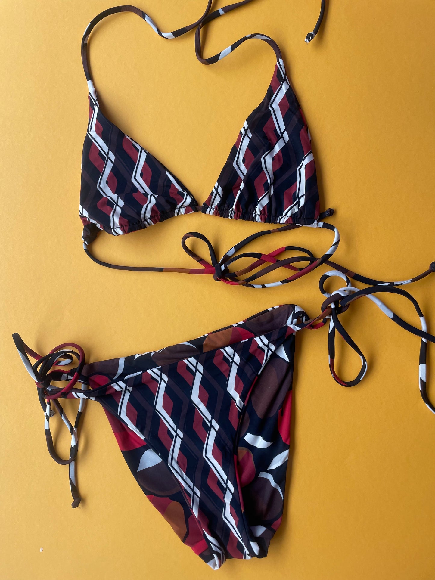 Siyu: Selma Reversible Triangle Bikini Top - XS, S