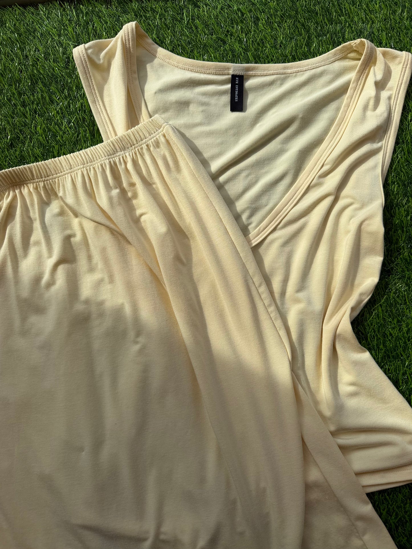 Kye Intimates: Recline Bamboo Skirt - Limoncello
