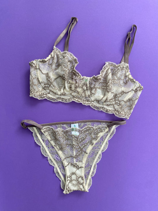 Clo: Fortuna Lace String Bikini - White Storm