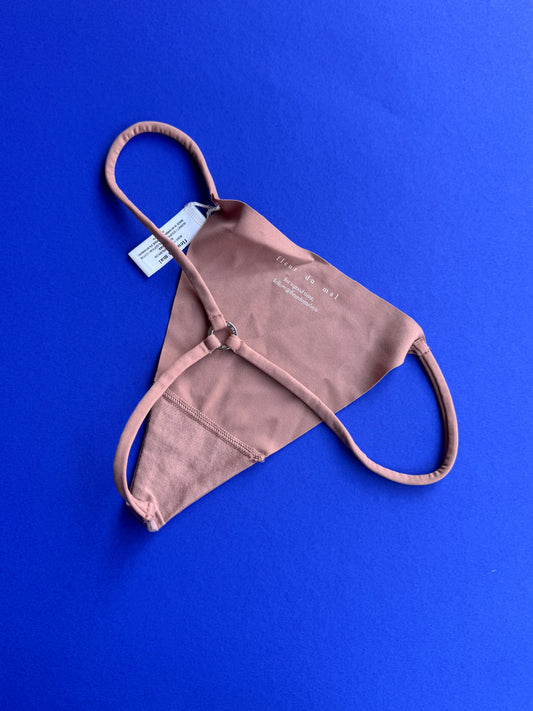 Fleur du Mal: Le Stretch Multifit Micro G-String - Tan