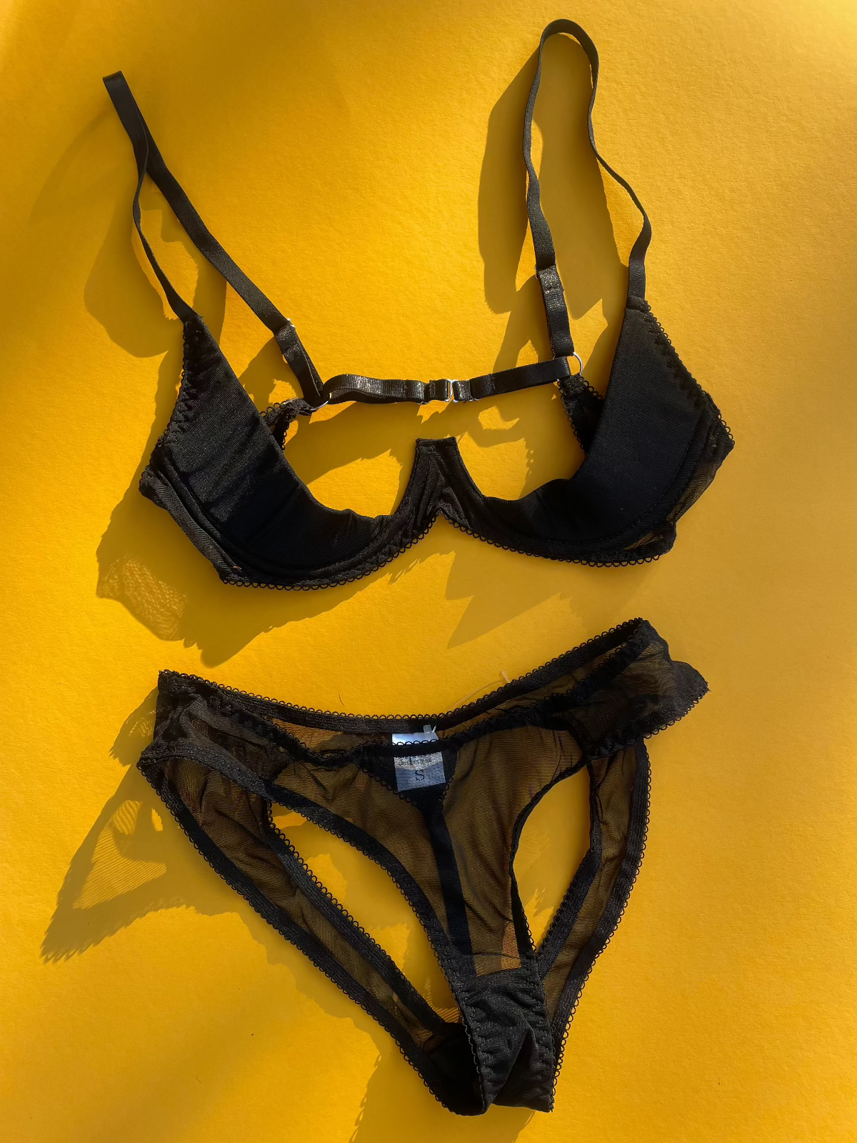 KissKill: Kayla Quarter Cup Bra - Black