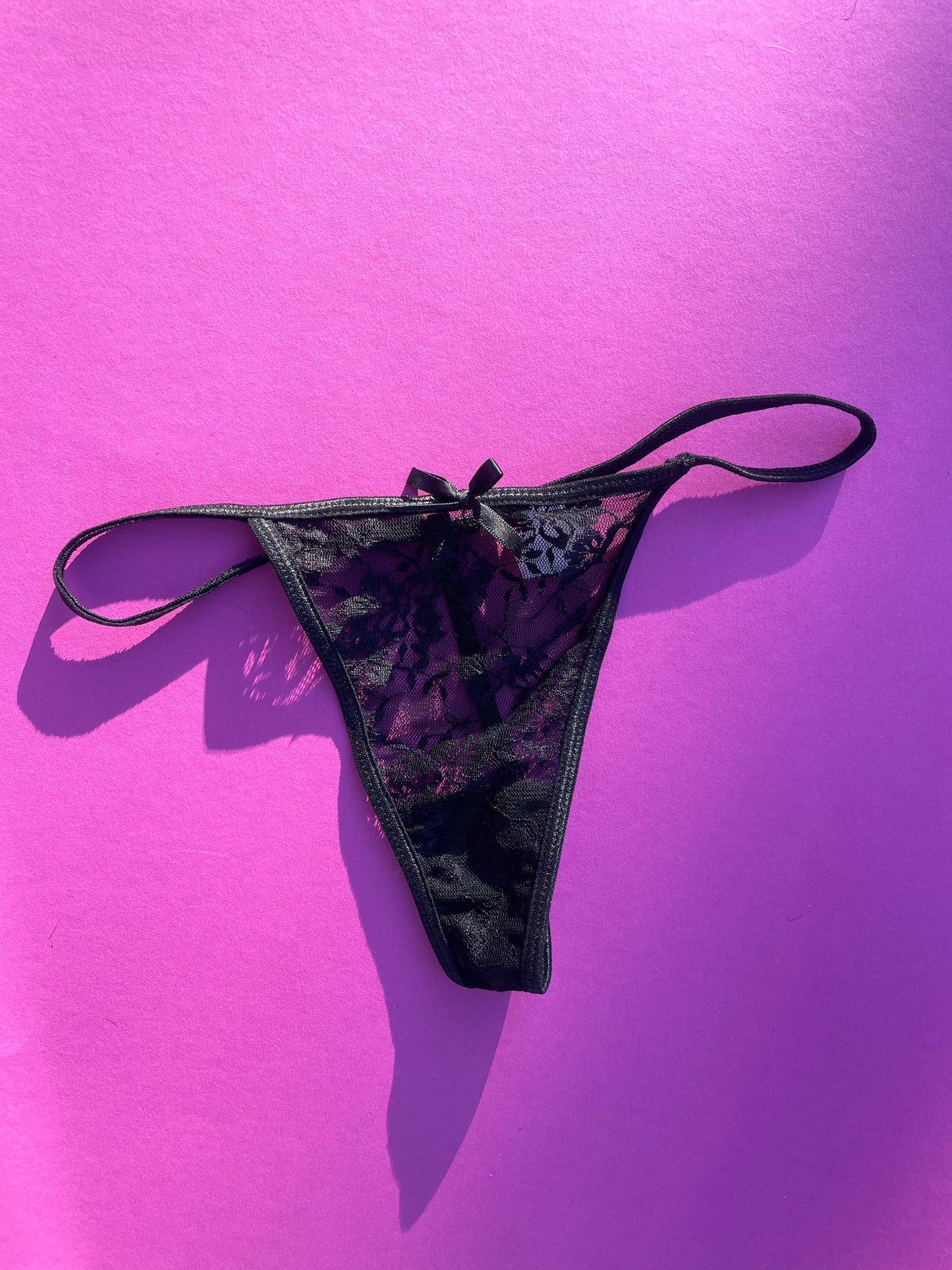 KissKill: Evie Lace G-String - Black