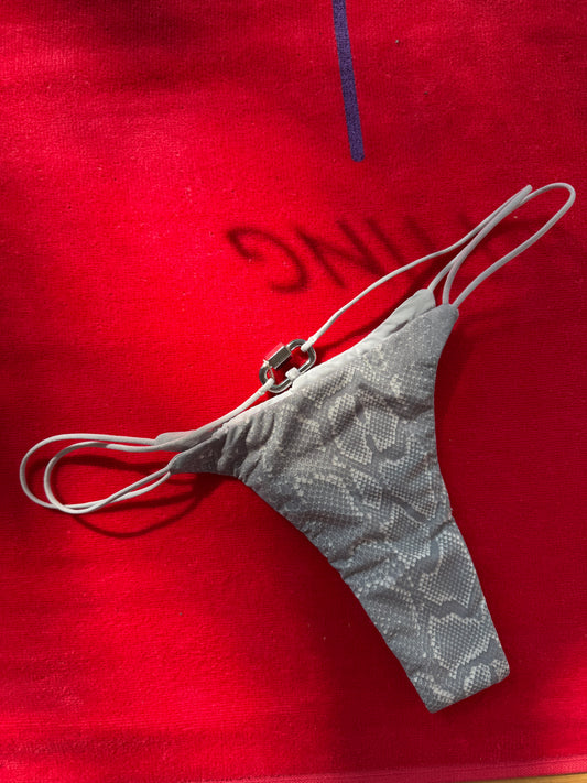 Ziah: Hardware Petit Skimpy Bikini Bottom - Ash Python