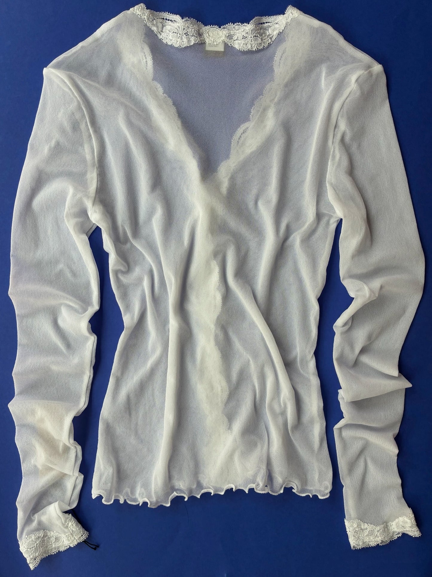 Only Hearts: Tulle with Lace Cardigan - White