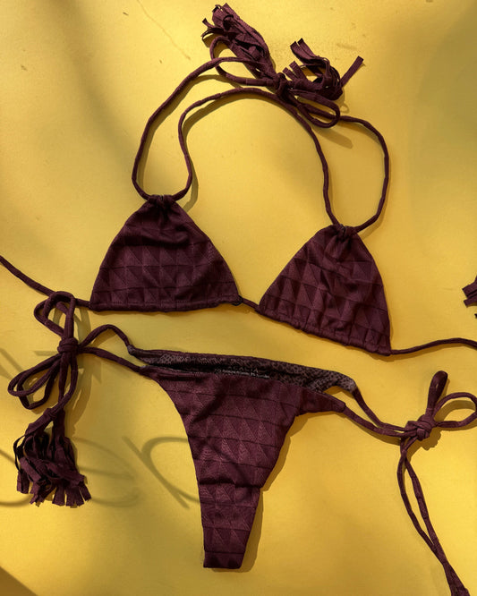 Acacia: Cannons Bikini Top - Bison Triangle