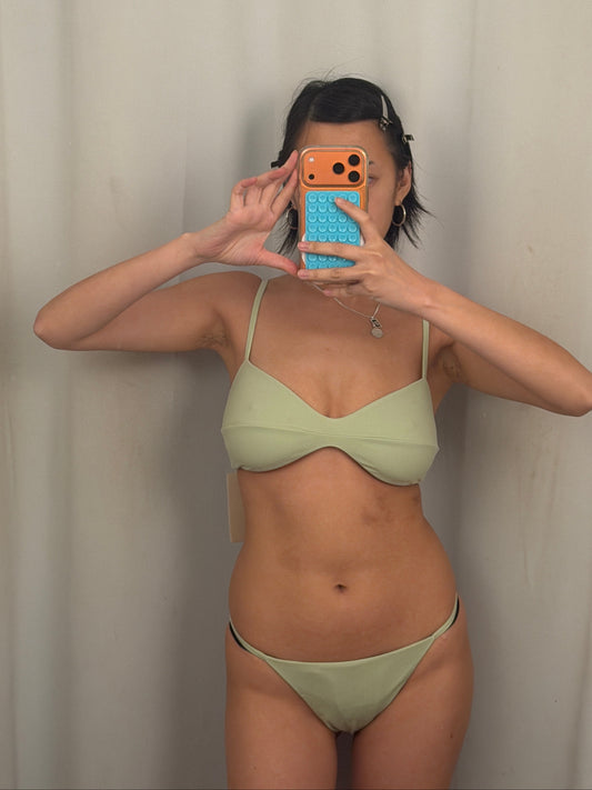 Haight: Lari String Bikini Bottom - Canoas Green