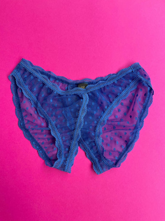 Only Hearts: Coucou Ouvert Culotte - Cobalt